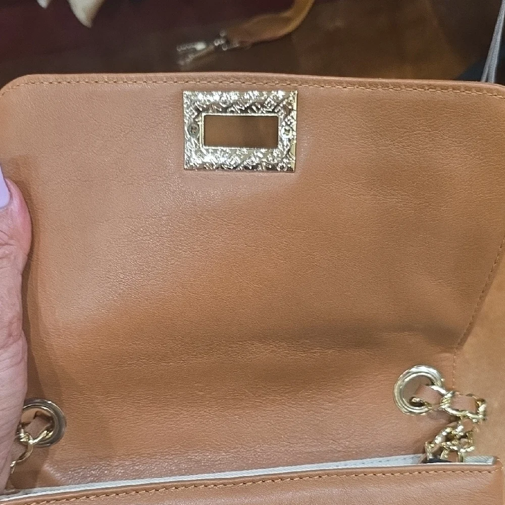 Valentino Camel Leather Crossbody Bag - Picture 5 of 10